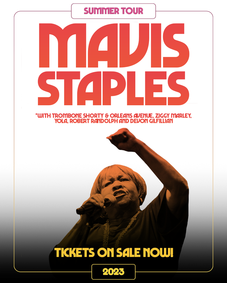 2023 tour with Trombone Shorty, Ziggy Marley, Mavis Staples, Yola